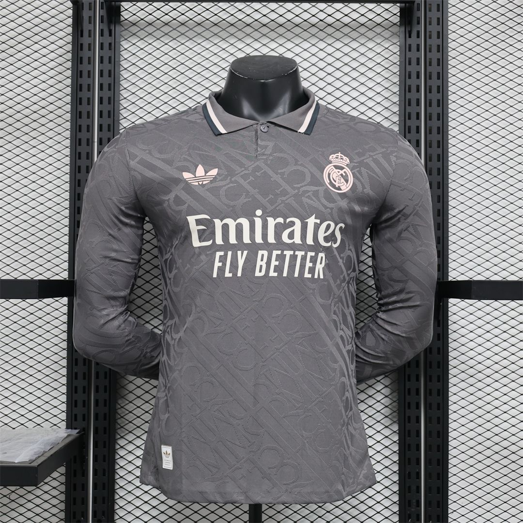REAL MADRID CF 3RD KIT 24/25 FAN and PLAYER VERSION (LONG SLEEVE)