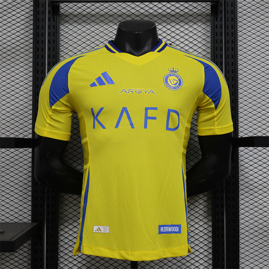AL-NASSR FC HOME KIT 24/25 FAN and PLAYER VERSION