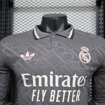 REAL MADRID CF 3RD KIT 24/25  FAN and PLAYER VERSION (LONG SLEEVE)