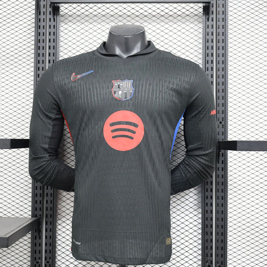 FC BARCELONA AWAY KIT 24/25 FAN and PLAYER VERSION (Long sleeve )